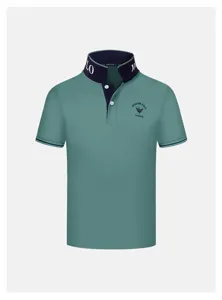 Men's short sleeve polo shirt casual summer business top comfortable breathable apparel