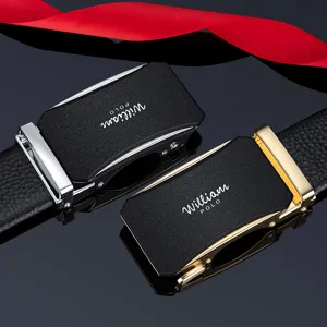Ceinture homme cuir véritable boucle automatique ceinture business élégante cadeau principal