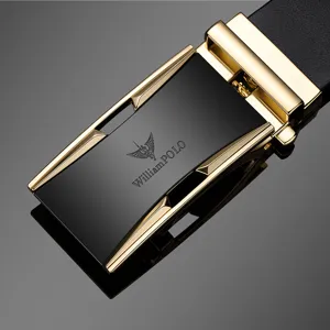 Luxury men leather belt automatic metal buckle business casual luxury belt high quality