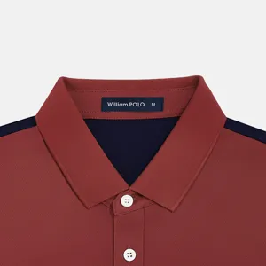 Men casual polo shirt main view featuring lapel collar and classic short sleeves design.
