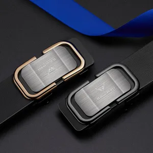 Ceinture Homme Cuir Véritable Boucle Automatique Affaires Casual Sangle De Taille