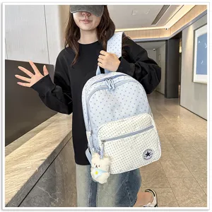Koreaanse ins schattige sterrenprint rugzak casual schooltas voor vrouwen groot model.