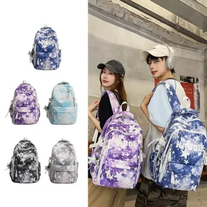 Koreanischer Stil Paar Rucksack grosse Kapazitaet Studenten Schultasche Sternenmuster