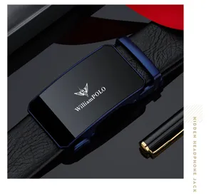 Ceinture en cuir pour homme avec boucle automatique, design élégant et belles finitions.