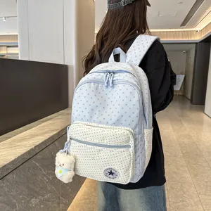 Kinder Schoolrugzak Waterdicht Nylon Casual Reizen Boektas Schattige Berenhanger Koreaanse Stijl Lichtgewicht Daypack