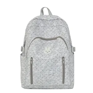 Cute polka dot cartoon school backpack for teenage girls with large capacity bookbag.