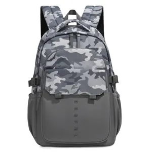 Large capacity camouflage laptop backpack for men and women student school travel bag