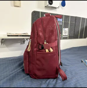 Stylish vintage star pattern casual backpack, large capacity travel school bag for all genders