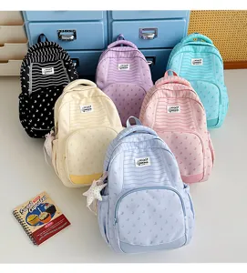 Elegante zaino stampato di grande capacità per studenti scolastici e viaggi di svago all'aperto.