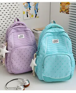 Zaino elegante con stampa a farfalla, grande capacità per studenti, viaggio e tempo libero.