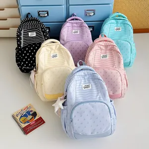 Zaino casual elegante da studente grande capacità borsa scolastica viaggio tempo libero