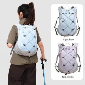 Zaino funzionale all'aperto leggero casual da trekking con cordino elastico nuovo