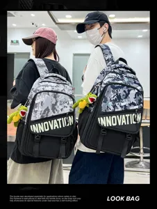 Sac à dos camouflage cool pour hommes grande capacité imperméable sport voyage école