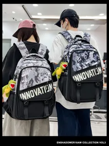 Sac à dos camouflage tendance pour homme grande capacité sport voyage sac d'école