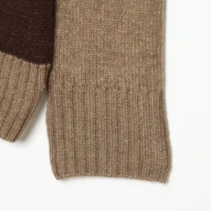 Maglione da donna dettaglio trama di maglia manica, abbigliamento casual autunno inverno.