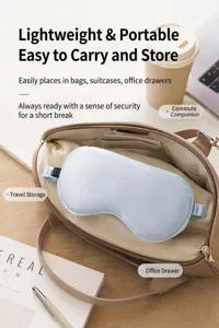 Pure silk eye mask lightweight portable sleeping mask for travel and office rest comfort shade