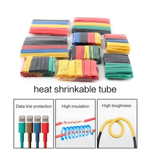set di 164 tubi termoretraibili multicolore kit assortimento isolamento cavi elettrici