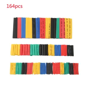 Kit Guaina Termorestringente Antifiamma Multicolore Poliolefina Cavo Filo Isolamento Assortimento Per Riparazione Elettrica