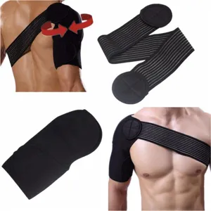 Adjustable Breathable Sports Shoulder Brace Single Support Bandage Injury Protection Strap For Fitness Gym