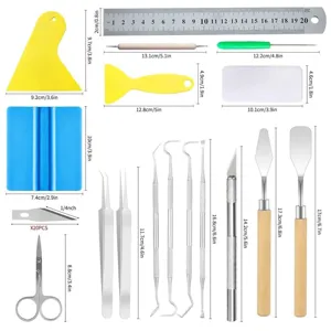 DIY Bastel Vinyl Entgittern Werkzeug Set Praezision Messer Schaber Schere Kit