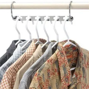 Multifunctionele metalen kledinghanger ruimtebesparende organizer haak voor kast.