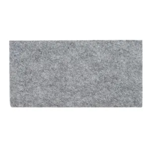 Detail view of gray nano car scratch repair cloth, microfiber polishing cloth for auto paint.
