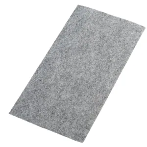 Close-up of the grey nano polishing cloth surface showing fine fiber texture detail.