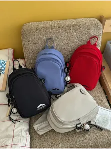 Multifunktionaler Nylon Mini Crossover Rucksack für Damen, lässiger leichter kleine Tasche.