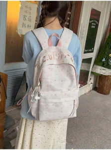 Korean style ins star backpack student large capacity casual casual daypack school bag