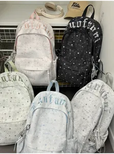 Korean ins-style star pattern large capacity backpack for students casual book bag