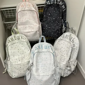 Ins style star print women backpack cute travel casual school bag for college students daily use