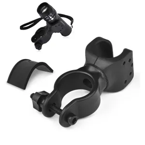 Soporte Universal de Linterna para Bicicleta Rotativo de 360 Grados Soporte de Luz de Bicicleta Abrazadera de Manillar