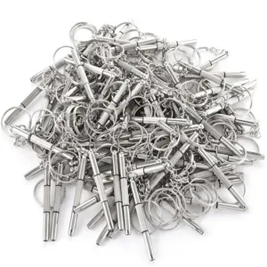 Portable glasses screwdriver keychain bulk pack, mini metal multi-tool for daily repairs.