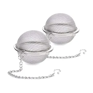 Infuseur à Thé en Acier Inoxydable Boule à Thé Passoire avec Chaîne et Crochet pour Thé en Vrac Accessoires de Cuisine