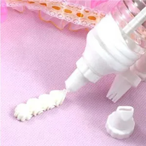 Set de botella manga pastelera de plástico con boquillas intercambiables para decoración.
