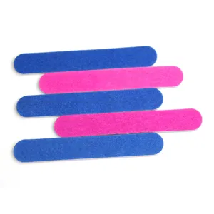 Nail files abrasive sanding strips for manicure care tools detail view showing multi-color design.