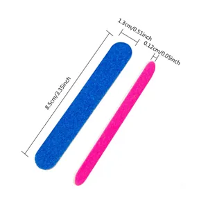 Professional double sided sanding nail files manicure tools abrasive nail buffer strips.
