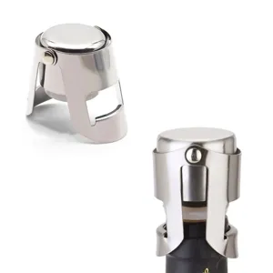 Stainless Steel Wine Bottle Stopper Champagne Sealer Airtight Vacuum Preserver Kitchen Bar Tool Accessories