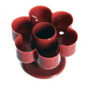 Bloemvormige plastic donutmal holle cake brood model koekje stempel bakgereedschap