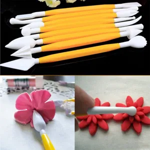 8pcs Outils de Modelage de Fleurs en Fondant Decoration de Gateau Pate a Sucre Kit