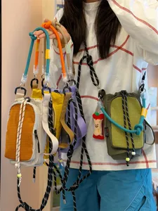 Borsa portaborraccia in nylon multicolore borsa a tracolla casual leggera sport