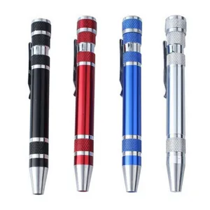 Multifunctional 8-in-1 Screwdriver Aluminum Alloy Pocket Precision Screwdriver Set Portable Repair Tool Hand Tool Kit