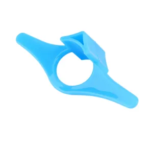 Plastic thumb book holder bookmark ring blue reading assistant for easy book page holding