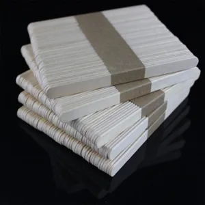 Natural wooden popsicle sticks for DIY crafts handmade materials 11.4cm wood sticks set