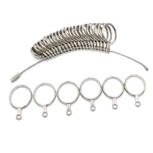US standaard ringmaatmeter metaal vinger meetinstrument set 0-13 voor sieraden maken.