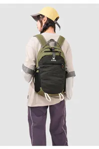 Minimalist color block backpack, casual outdoor travel school bag for daily commute styles.