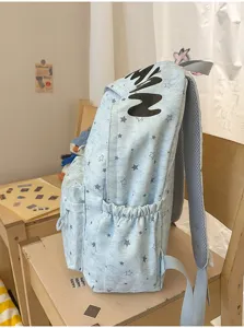 Korean ins style cute star backpack for women and students, lightweight large capacity school bag.