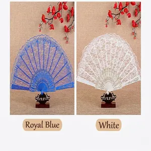 Eventail pliant en dentelle style chinois accessoire de danse élégant éventail à main femme