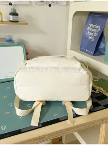 Sac à dos en toile décontracté pour l'école et le quotidien. Design léger au style mignon.