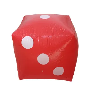 Inflatable Red Dice 30cm Giant PVC Die Toy for Party Game Kids Entertainment Bar Props